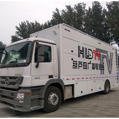Customization OBV Outdoor Van per la stazione televisiva Broadcast Company Breaking News Broadcasting