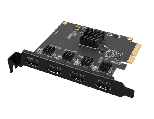 Resoluzione 4-Channel PCIe Video Capture Card per visualizzazione e commutazione simultanee
