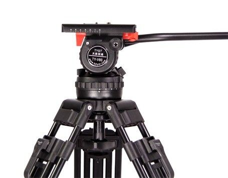 Fotografia video professionale treppiede in fibra di carbonio di 75 mm di diametro con manico singolo