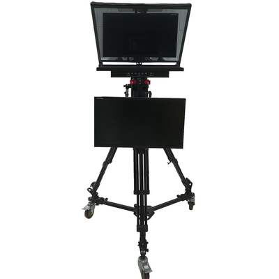 Windows 8 supportato TY21G2 Dual Screen Studio Teleprompter con PTZ Caster Tripod