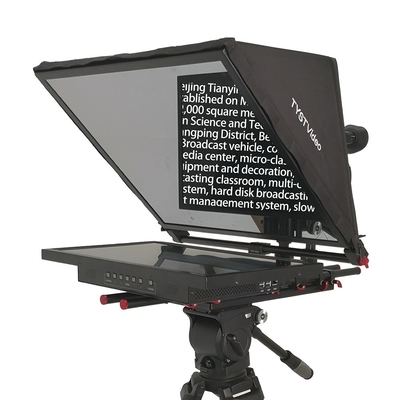 Teleprompter da studio a schermo singolo da 21 pollici con vetro e carattere a fascia temperata