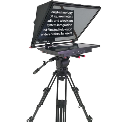 Teleprompter da studio a schermo singolo da 21 pollici con vetro e carattere a fascia temperata