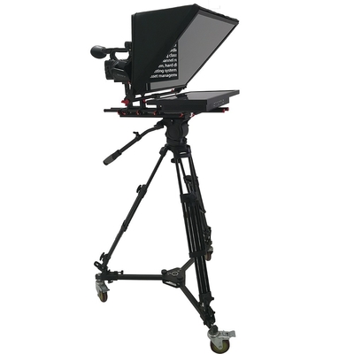 Teleprompter da studio a schermo singolo da 21 pollici con vetro e carattere a fascia temperata
