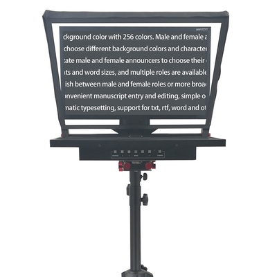24 pollici Single Screen Wireless Remote Tripod Broadcasting Announcer Teleprompter per il live stream