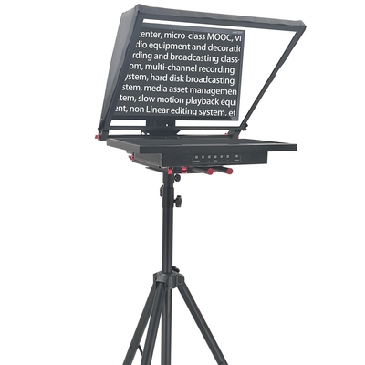 24 pollici Single Screen Wireless Remote Tripod Broadcasting Announcer Teleprompter per il live stream