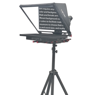 24 pollici Single Screen Wireless Remote Tripod Broadcasting Announcer Teleprompter per il live stream