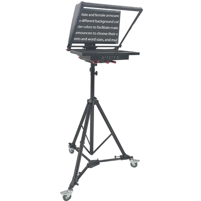 24 pollici Single Screen Wireless Remote Tripod Broadcasting Announcer Teleprompter per il live stream