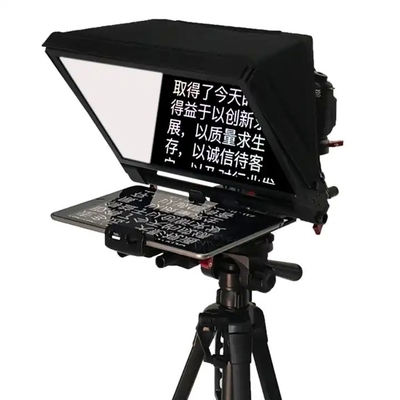 Teleprompter portatile da 2 a 20 piedi di distanza operativa per Android o iPad Broadcast