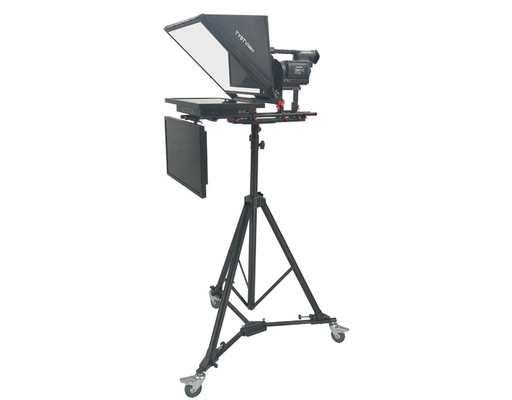 Tripod e caster professionali inclusi Teleprompter a doppio schermo da 21 pollici per il linguaggio