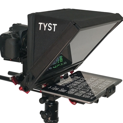 Live Sport Intervista Portatile Tablet Teleprompter TS310 7-13 Inch 1 Set Fotocamera 2-20 piedi Flight Case