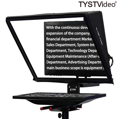Teleprompter da 20 pollici migliore per interviste Teletrasmissione TV Live Sport Nero