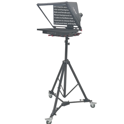 Attrezzatura professionale per TV Studio 24 pollici Single Screen Prompter incorporato con specchio automatico