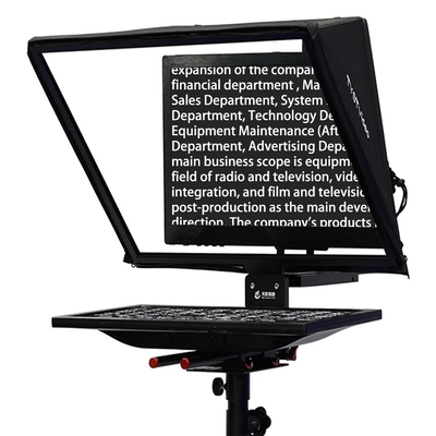 Teleprompter a schermo singolo da 24 pollici per presentazioni in studio