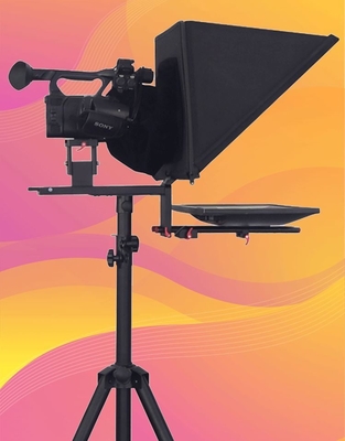 Teleprompter a schermo singolo da 24 pollici per presentazioni in studio