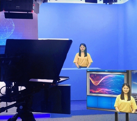 24 pollici Flip Teleprompter per Studio Monitor Alta trasmissione di luce