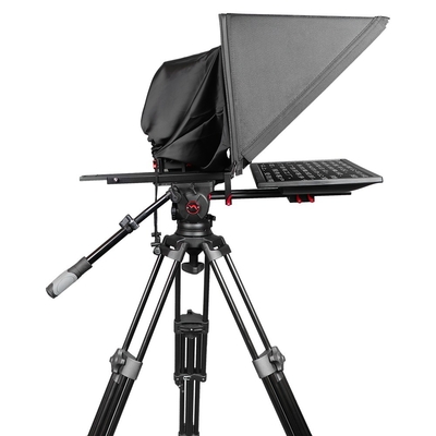Teleprompter da 24 pollici con 300 nit di luminosità e 10-30 piedi di distanza operativa