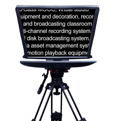 Teleprompter da 24 pollici con 300 nit di luminosità e 10-30 piedi di distanza operativa