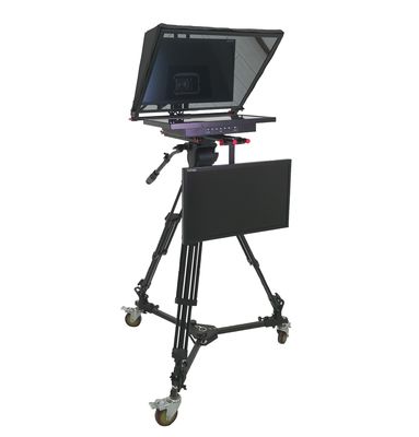 Teleprompter auto-controllo a doppio schermo da 24" per lo studio di trasmissione OEM/ODM supportato
