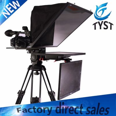 Teleprompter auto-controllo a doppio schermo da 24" per lo studio di trasmissione OEM/ODM supportato