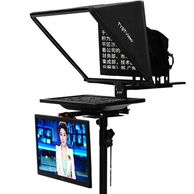 Teleprompter sportivo in diretta TYSTVideo 20 pollici Studio doppio schermo con schermo di autocontrollo