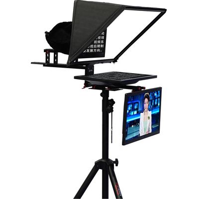 Teleprompter sportivo in diretta TYSTVideo 20 pollici Studio doppio schermo con schermo di autocontrollo