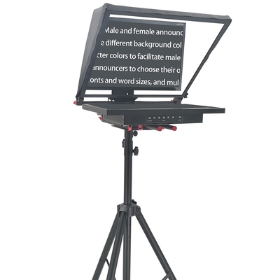 24 pollici mono schermo Prompter auto-specchio integrato per teleprompter di trasmissione remoto