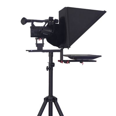 Teleprompter da studio a schermo singolo da 20 pollici per telepromptere e scattare all'interno/all'esterno