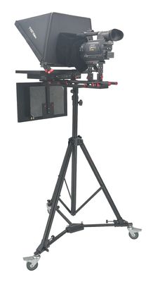 300 nit luminosità Teleprompter stand per notizie trasmissioni spettacoli di intrattenimento in nero
