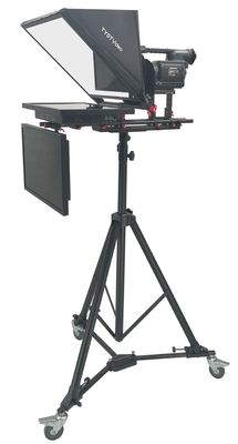 300 nit luminosità Teleprompter stand per notizie trasmissioni spettacoli di intrattenimento in nero
