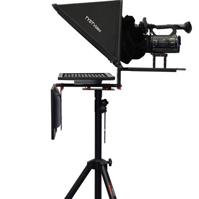 Teleprompter per tablet in alluminio portatile inglese Monitor da 20 pollici