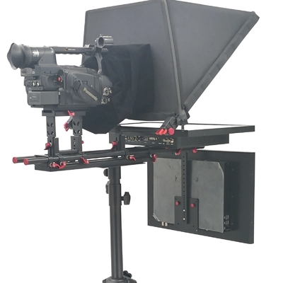 Teleprompter a doppio schermo da 20 pollici e trasmissione luminosa del 97%