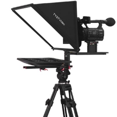 24 pollici Grande schermo Spessore di vetro 2 mm Teleprompter per lo studio di radio e radio