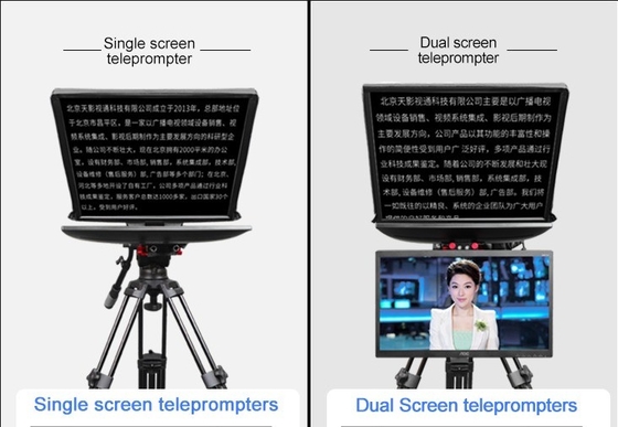 Teleprompter da 22 pollici con treppiede di TYSTVideo