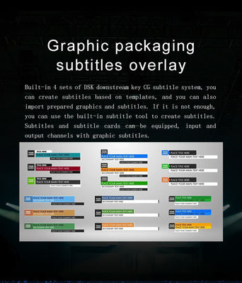 Live Stream Broadcast Switch All-in-One 17.3 Monitor Stazione video portatile con 1T ROM