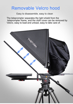 22 pollici TYSTVideo Professionale Televisione Portatile Live Stream Prompter Studio Teleprompter Video Shooting