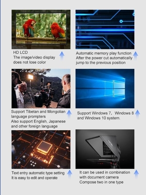22 pollici TYSTVideo Professionale Televisione Portatile Live Stream Prompter Studio Teleprompter Video Shooting