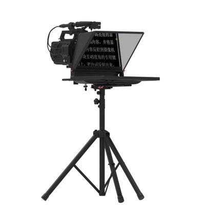Teleprompto e riprese Teleprompter di studio professionale con schermo specchio autocontrollabile