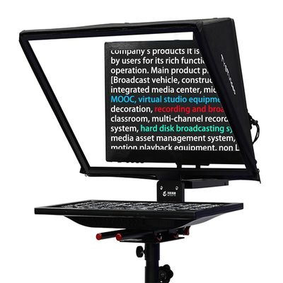 20 pollici single screen temperato Prompter Glass per precisi teleprompting e riprese