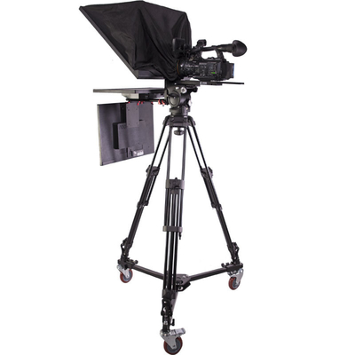 Teleprompter a doppio monitor da 24 pollici per la trasmissione in diretta OEM
