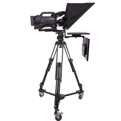 Teleprompter a doppio monitor da 24 pollici per la trasmissione in diretta OEM