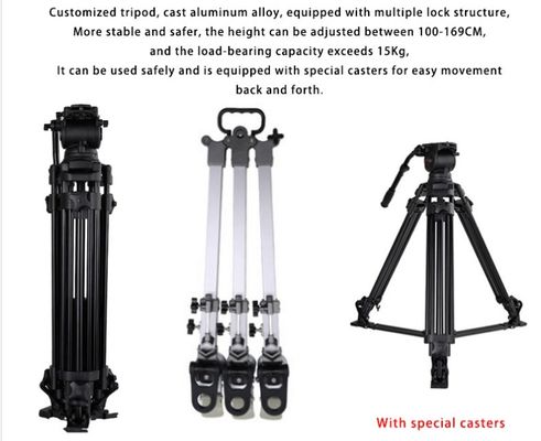 Teleprompter da 24 pollici per la televisione e lo studio di trasmissione con 1 set di telecomandi sportivi in diretta