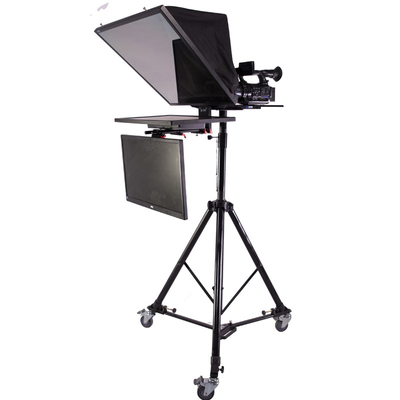 Teleprompter civile a doppio schermo da 20 pollici con software e telecomando