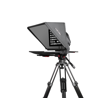 Teleprompter da 24 pollici per televisione e broadcast studio con telecomando Tystvideo da 5 metri