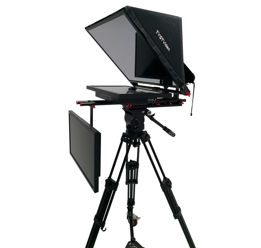 TY-24G2 Pro 24&quot; Teleprompter a doppio schermo Studio Lo strumento definitivo per la trasmissione di notizie