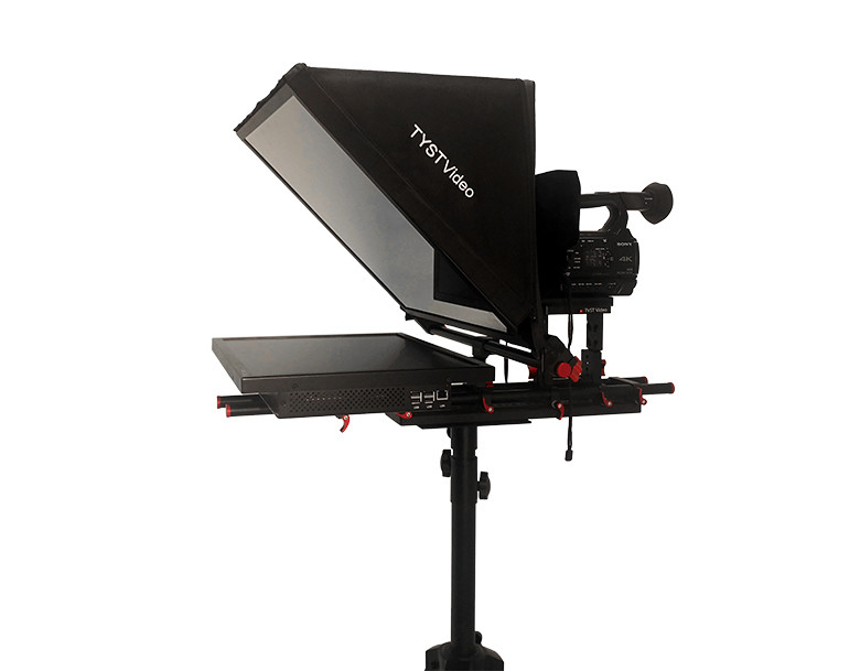 21 pollici Monitor Prompter incorporato con telecomando wireless e vetro temperato