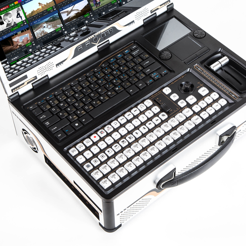 TystvideovideoGuide All-In-One Machine Live Broadcast 17,3 Inch Matting Screen con Vmix Switcher