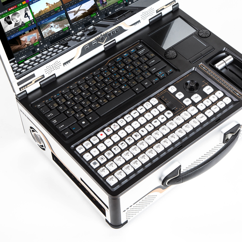 Portatile Tystvideovideo Broadcasting Live All-In-One Machine con monitor da 17,3 pollici