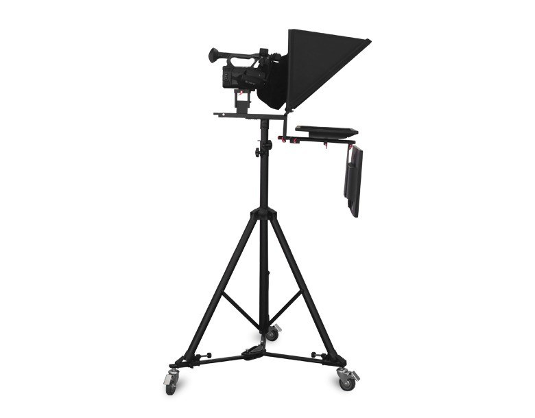 TS2000 Teleprompter civile a doppio schermo con software di teleprompter e telecomando per la telecamera